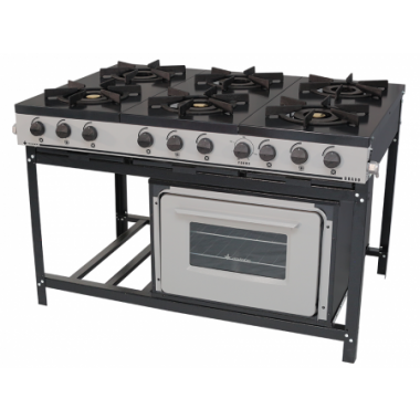 FOGÃO BRAVO 6 QUEIMADORES COM FORNO
