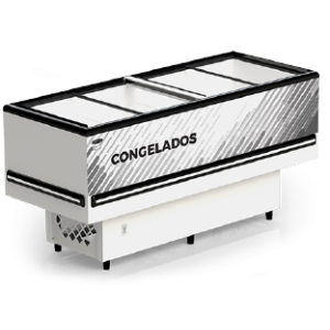 Ilha para Congelados 200  Vidro Reto - Conservex
