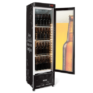 Cervejeira Refrigerada Slim Porta de Vidro 250 Litros- Conservex