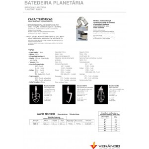 Batedeira Planetária 12 VBPS12NR- Venâncio